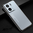 For vivo iQOO Z7 Frosted Metal Phone Case(Blue) - vivo Cases by PMC TechLife | Online Shopping South Africa | PMC TechLife