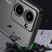 For vivo iQOO Z7 Frosted Metal Phone Case(Blue)