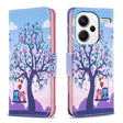 For Xiaomi Redmi Note 13 Pro+ 5G Colored Drawing Pattern Leather Phone Case(Owl) - Xiaomi Cases by PMC TechLife | Online Shopping South Africa | PMC TechLife | Buy Now Pay Later Mobicred