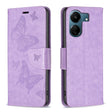 For Xiaomi Redmi 13C Two Butterflies Embossing Leather Phone Case(Purple) - 13C Cases by PMC TechLife | Online Shopping South Africa | PMC TechLife