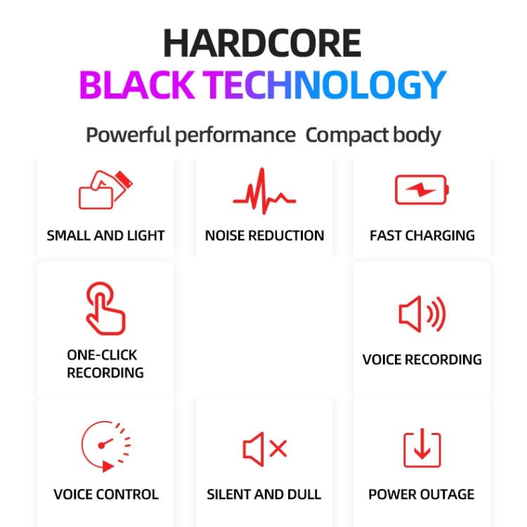 JNN M2 Ultra-thin HD Noise Reduction Intelligent Control Voice Voice Recorder, Capacity:4GB(Black)