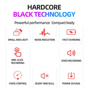 JNN M2 Ultra-thin HD Noise Reduction Intelligent Control Voice Voice Recorder, Capacity:64GB(Black)