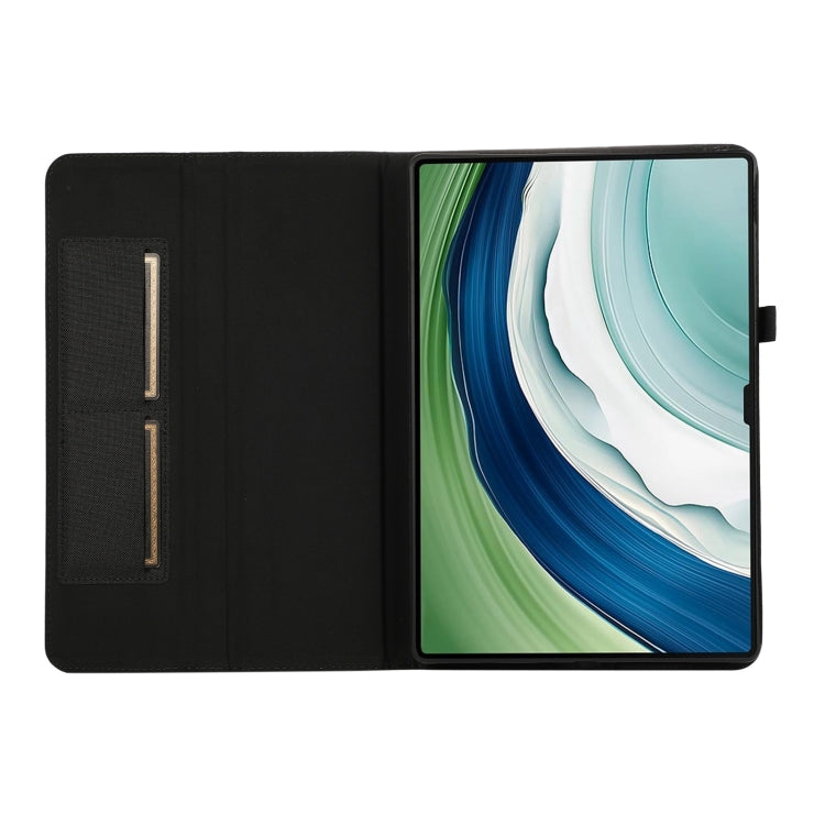 For Huawei MatePad Pro 13.2 Fabric Leather Tablet Case(Black)