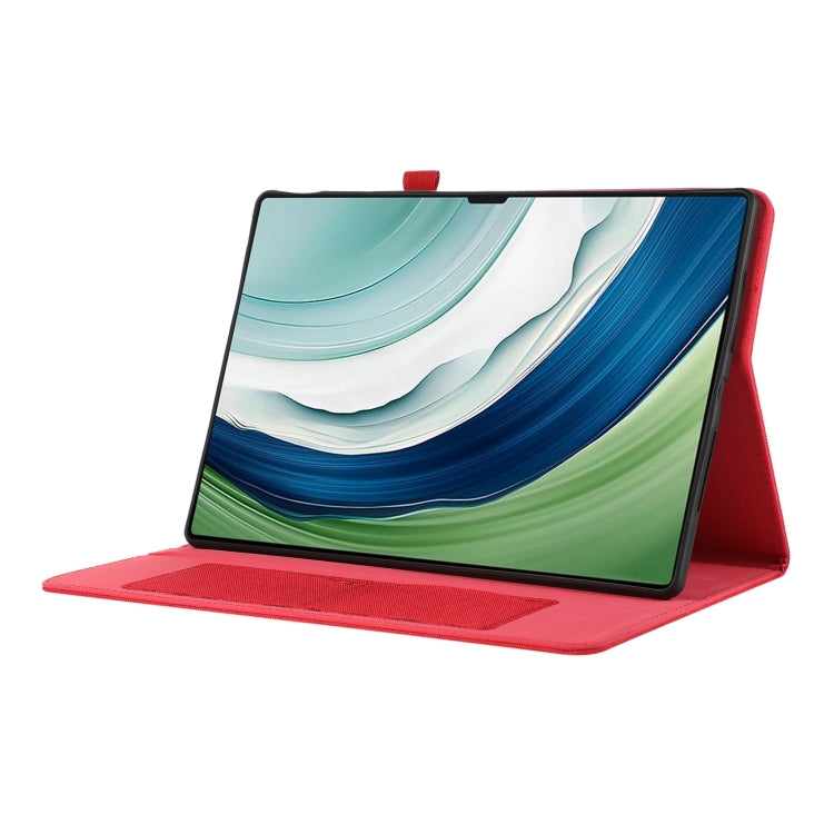 For Huawei MatePad Pro 13.2 Fabric Leather Tablet Case(Red)