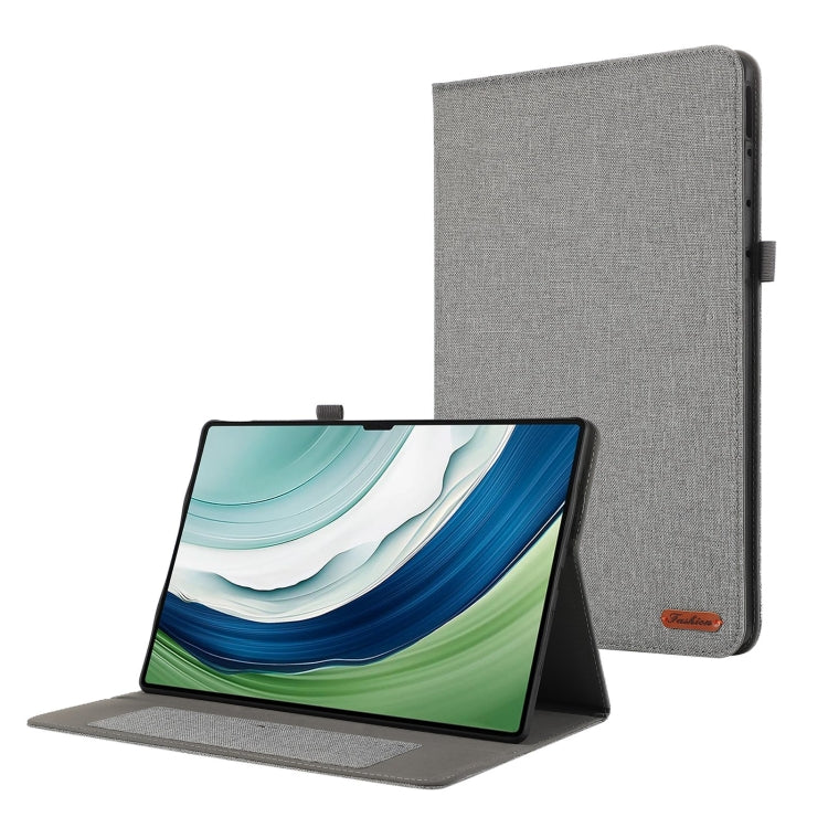 For Huawei MatePad Pro 13.2 Fabric Leather Tablet Case(Grey)