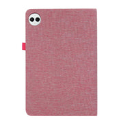 For Huawei MatePad Pro 12.2 2024 Fabric Leather Tablet Case(Rose Red)