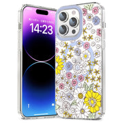 For iPhone 14 Pro Max MagSafe Magnetic TPU Phone Case(Little Flower)
