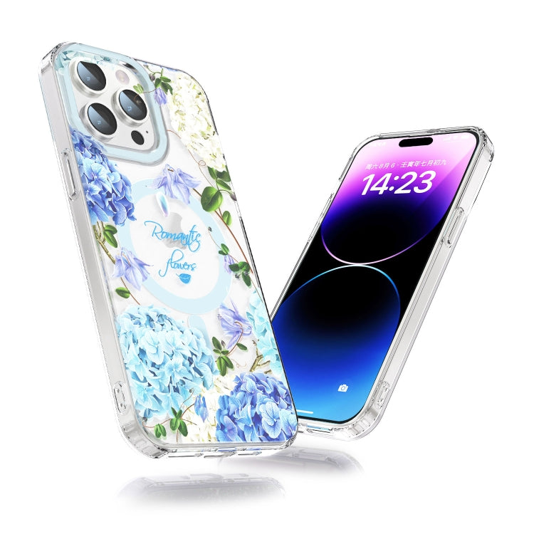 For iPhone 13 MagSafe Magnetic TPU Phone Case(Small Floral)