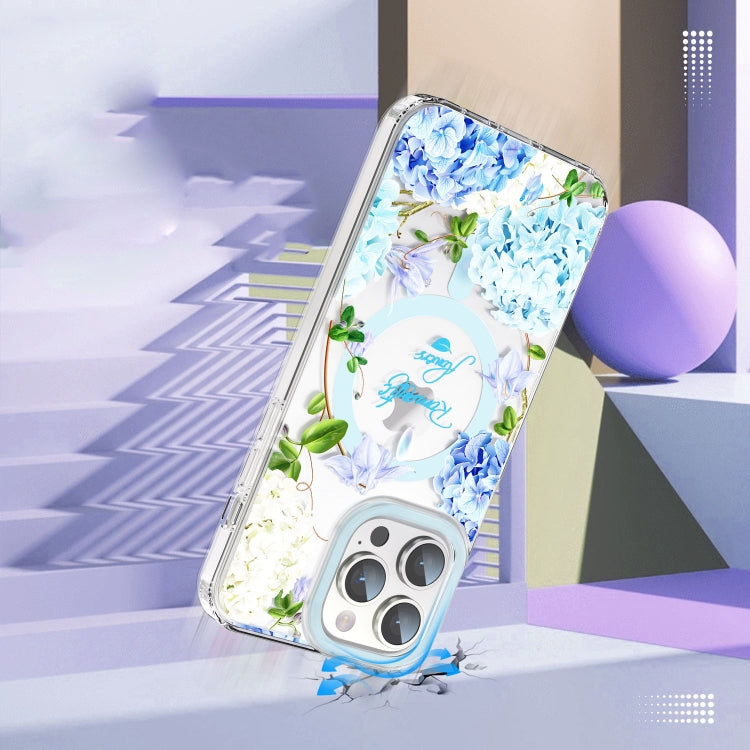 For iPhone 13 MagSafe Magnetic TPU Phone Case(Small Floral)