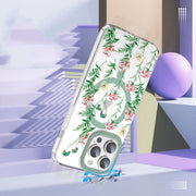 For iPhone 11 Pro Max MagSafe Magnetic TPU Phone Case(Vine Rose)