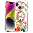 For iPhone 15 Plus MagSafe Magnetic TPU Phone Case(Red Flowers and Green Leaves) - iPhone 15 Plus Cases by PMC TechLife | Online Shopping South Africa | PMC TechLife