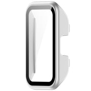 For Huawei Band 9 / 8 PC + Tempered Film Integrated Protective Watch Case(Matte Silver)