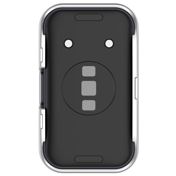 For Huawei Band 9 / 8 PC + Tempered Film Integrated Protective Watch Case(Matte Silver)