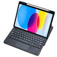 For iPad 11 2025 / 10th Gen 10.9 2022 F10B-A 360 Rotation Acrylic Transparent Bluetooth Keyboard Leather Case With Touch Control(Black) - free shipping - PMC TechLife - Order now!