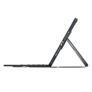 For iPad 11 2025 / 10th Gen 10.9 2022 F10B-A 360 Rotation Acrylic Transparent Bluetooth Keyboard Leather Case With Touch Control(Black)
