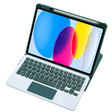 For iPad 10th Gen 10.9 2022 F10B-A 360 Rotation Acrylic Transparent Bluetooth Keyboard Leather Case With Touch Control(Green) - Universal by PMC TechLife | Online Shopping South Africa | PMC TechLife
