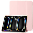 For iPad Air 11 2025 / 2024 Clear Acrylic 3-Fold Leather Tablet Case(Pink) - iPad Air 11 2025 / 2024 Cases by PMC TechLife | Online Shopping South Africa | PMC TechLife | Buy Now Pay Later Mobicred