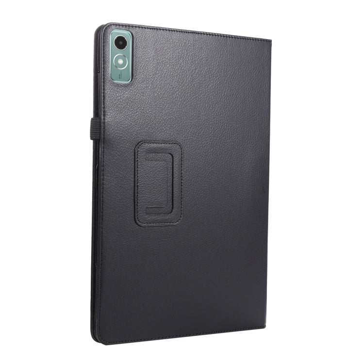 For Lenovo Xiaoxin Pad Pro 12.7 Litchi Texture Leather Tablet Case(Black)