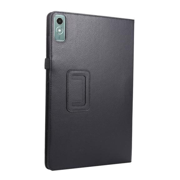 For Lenovo Xiaoxin Pad Pro 12.7 Litchi Texture Leather Tablet Case(Black)