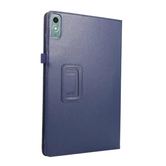 For Lenovo Xiaoxin Pad 11 2024 / M11 Litchi Texture Leather Tablet Case(Dark Blue)
