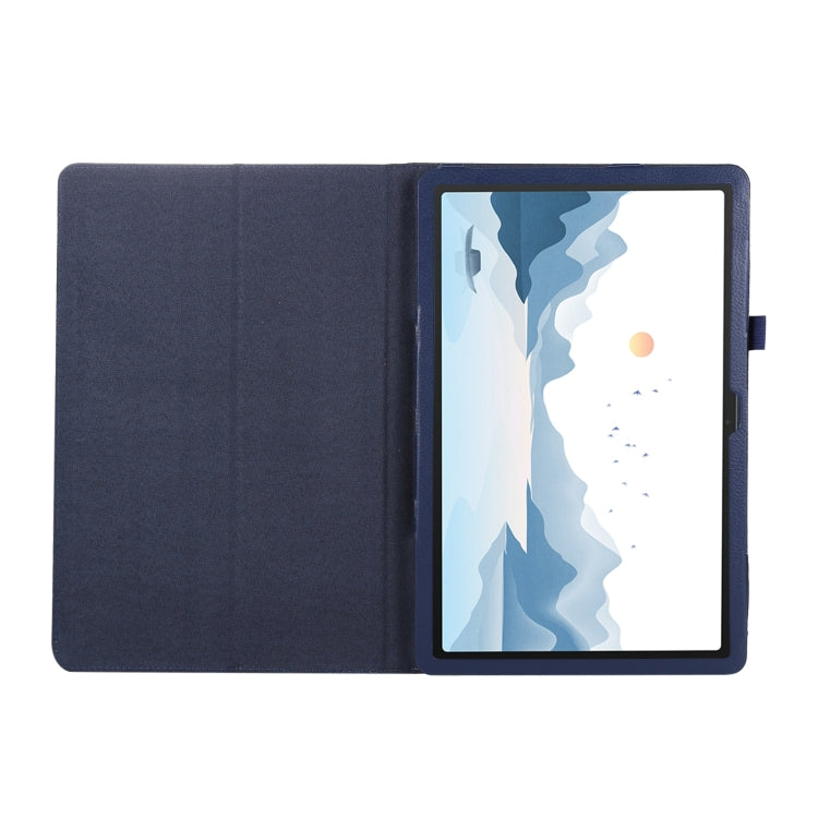 For Lenovo Xiaoxin Pad 11 2024 / M11 Litchi Texture Leather Tablet Case(Dark Blue)