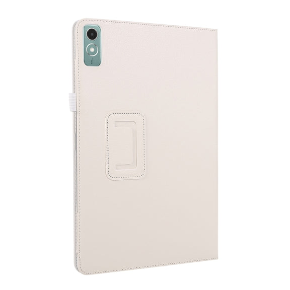 For Lenovo Xiaoxin Pad 11 2024 / M11 Litchi Texture Leather Tablet Case(White)