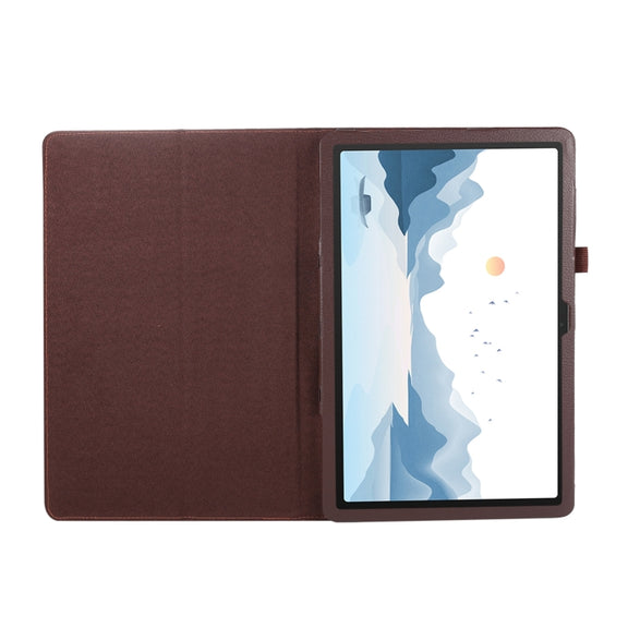 For Lenovo Xiaoxin Pad 11 2024 / M11 Litchi Texture Leather Tablet Case(Brown)