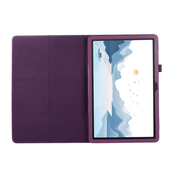 For Lenovo Xiaoxin Pad 11 2024 / M11 Litchi Texture Leather Tablet Case(Purple)