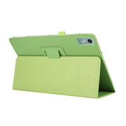 For Lenovo Xiaoxin Pad 11 2024 / M11 Litchi Texture Leather Tablet Case(Green)