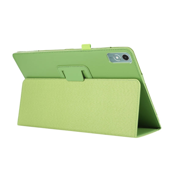 For Lenovo Xiaoxin Pad 11 2024 / M11 Litchi Texture Leather Tablet Case(Green)
