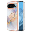 For Google Pixel 9 Pro XL Electroplating IMD TPU Phone Case with Ring(White Marble) - Google Cases by PMC TechLife | Online Shopping South Africa | PMC TechLife | Buy Now Pay Later Mobicred