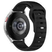 22mm Universal Dots Pattern Silicone Replacement Watch Band(Black)