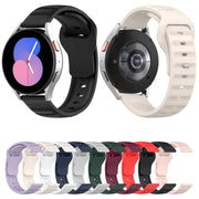 22mm Universal Dots Pattern Silicone Replacement Watch Band(Black)