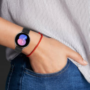22mm Universal Dots Pattern Silicone Replacement Watch Band(Black)