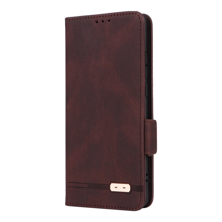For OPPO Reno10 Pro+ Magnetic Clasp Leather Phone Case(Brown)