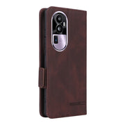 For OPPO Reno10 Pro+ Magnetic Clasp Leather Phone Case(Brown)
