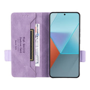 For Xiaomi Redmi Note 13 Pro 5G Magnetic Clasp Leather Phone Case(Purple)