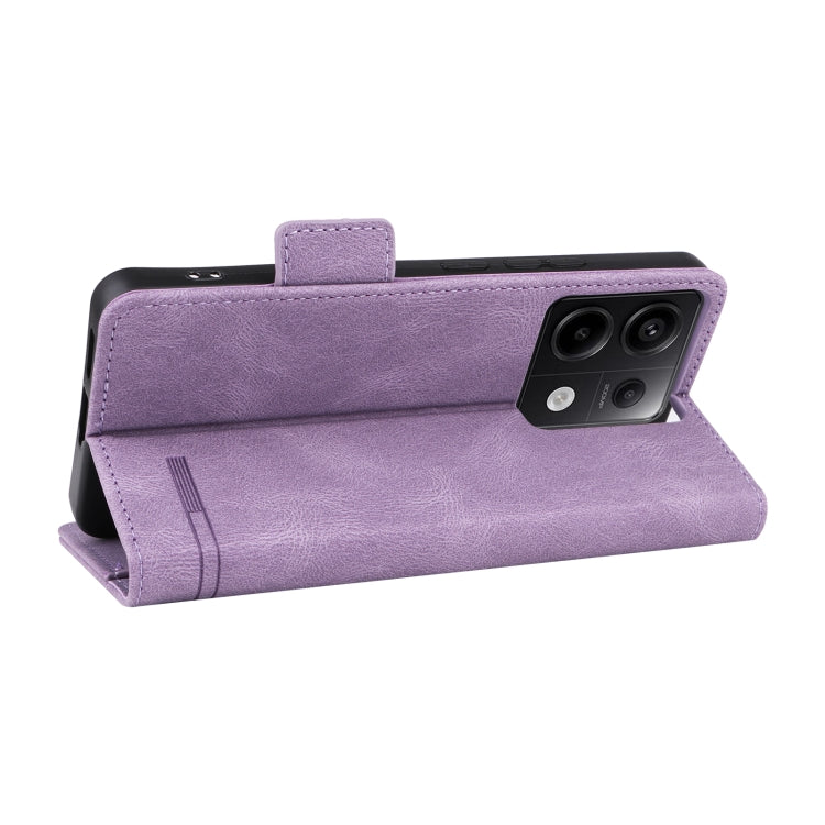 For Xiaomi Redmi Note 13 Pro 5G Magnetic Clasp Leather Phone Case(Purple)
