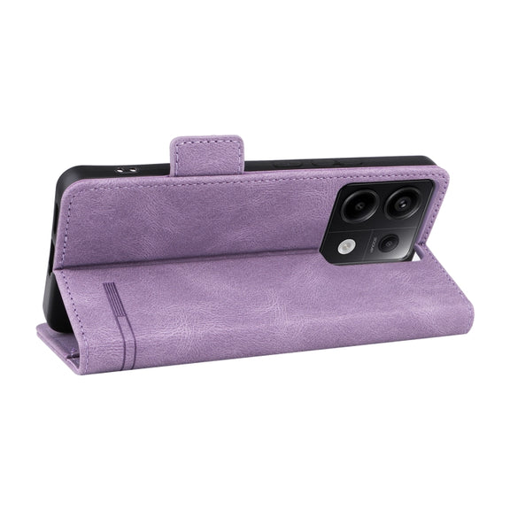 For Xiaomi Redmi Note 13 Pro 5G Magnetic Clasp Leather Phone Case(Purple)