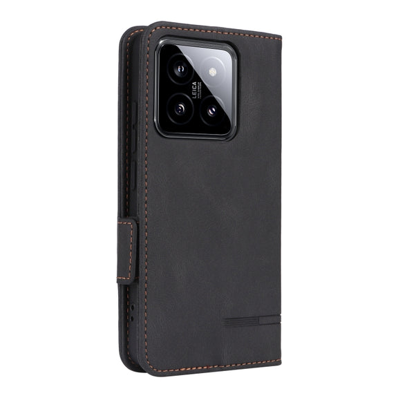 For Xiaomi 14 Magnetic Clasp Leather Phone Case(Black)