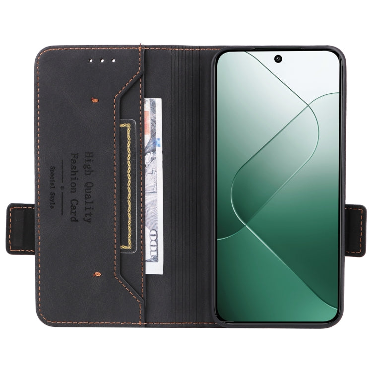 For Xiaomi 14 Magnetic Clasp Leather Phone Case(Black)