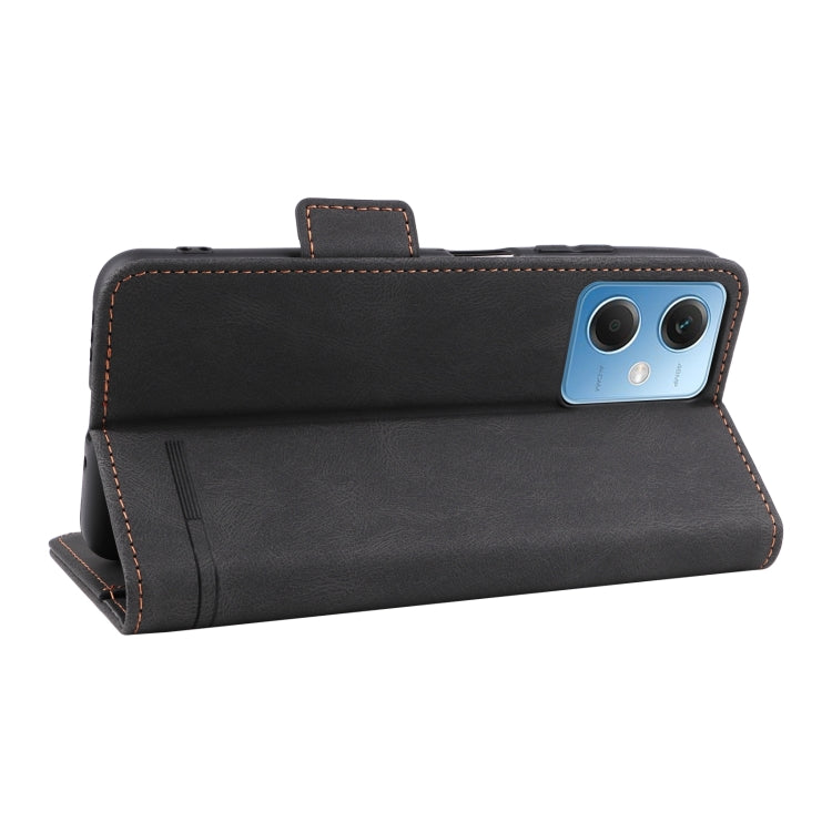 For Xiaomi Redmi Note 12 4G Magnetic Clasp Leather Phone Case(Black)