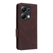 For Xiaomi Redmi Note 13 Pro 4G Magnetic Clasp Leather Phone Case(Brown)
