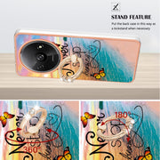For Xiaomi Redmi A3 Electroplating IMD TPU Phone Case with Ring(Dream Butterfly)