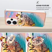 For Xiaomi Redmi Note 13 Pro+ 5G Electroplating IMD TPU Phone Case with Ring(Dream Butterfly)