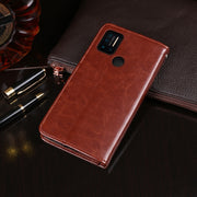 For UMIDIGI A7 Pro idewei Crazy Horse Texture Horizontal Flip Leather Case with Holder & Card Slots & Wallet(Black)