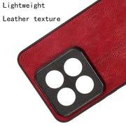 For Xiaomi 14 Pro Sewing Cow Pattern Skin PC + PU + TPU Phone Case(Red)