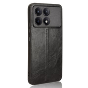 For Xiaomi Redmi K70 / K70 Pro Sewing Cow Pattern Skin PC + PU + TPU Phone Case(Black)