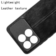For Xiaomi Redmi K70 / K70 Pro Sewing Cow Pattern Skin PC + PU + TPU Phone Case(Black)
