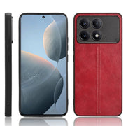 For Xiaomi Redmi K70 / K70 Pro Sewing Cow Pattern Skin PC + PU + TPU Phone Case(Red)